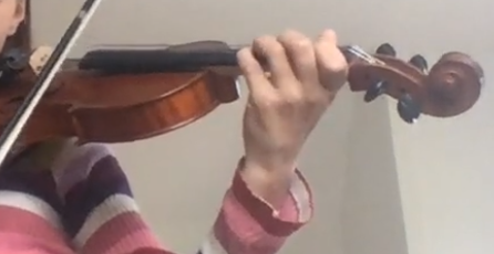 Violin Pupil Left Hand
